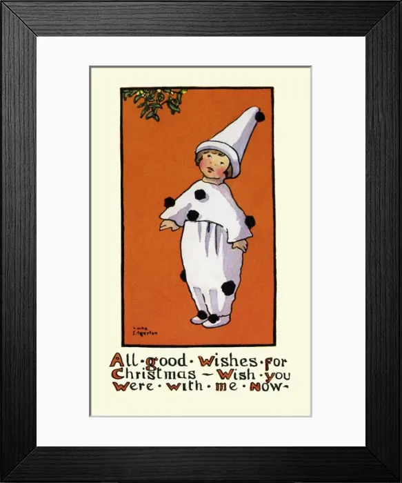 Framed Print : Pierrot under the mistletoe Framed Print : Pierrot under the mistletoe