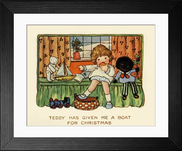 Framed Print : Little girl with her toys Framed Print : Little girl with her toys