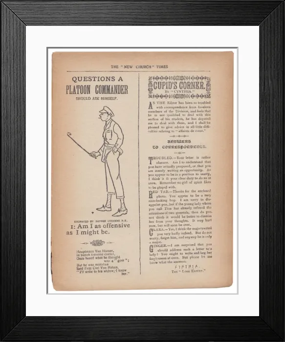 Framed Print : The Wipers Times Framed Print : The Wipers Times