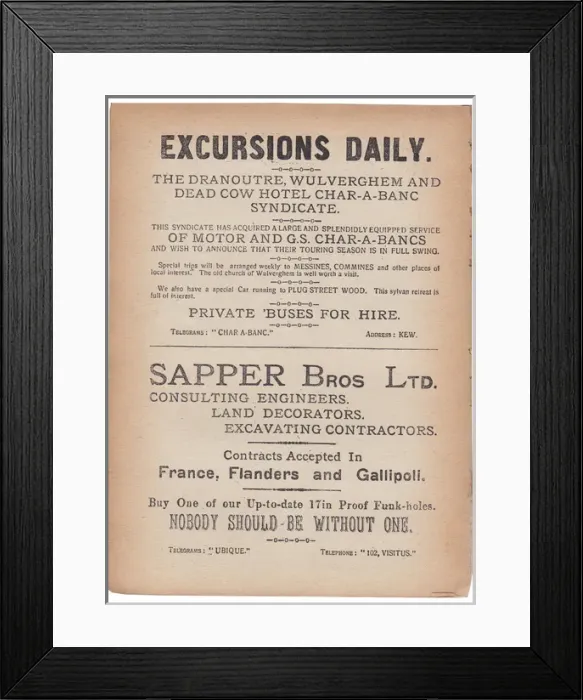 Framed Print : The Wipers Times Framed Print : The Wipers Times
