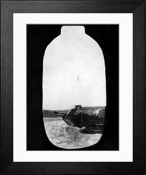Framed Print : View from a tank, WW1 Framed Print : View from a tank, WW1