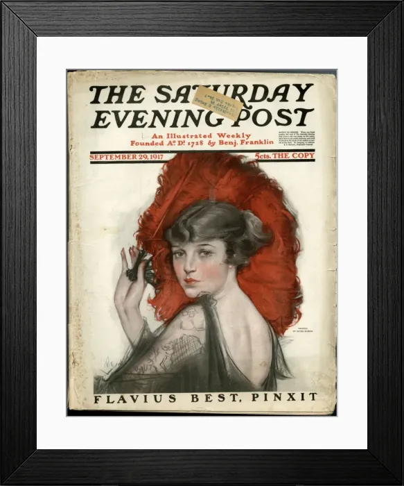 Framed Print : Woman holding a red feathered fan Framed Print : Woman holding a red feathered fan