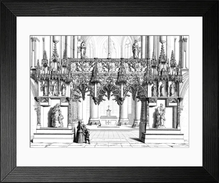 Framed Print : Troyes, France - Rood Screen of the Eglise de la Madeleine Framed Print : Troyes, France - Rood Screen of the Eglise de la Madeleine
