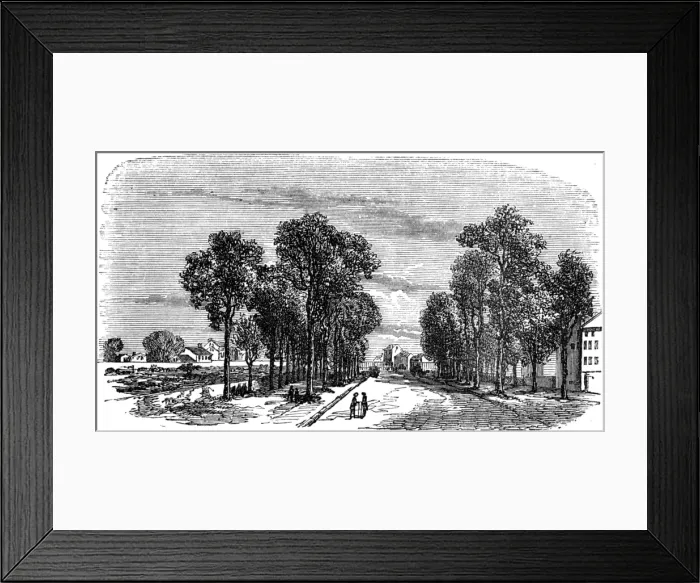 Framed Print : Paris, France - A view on the old Exterior Boulevards Framed Print : Paris, France - A view on the old Exterior Boulevards