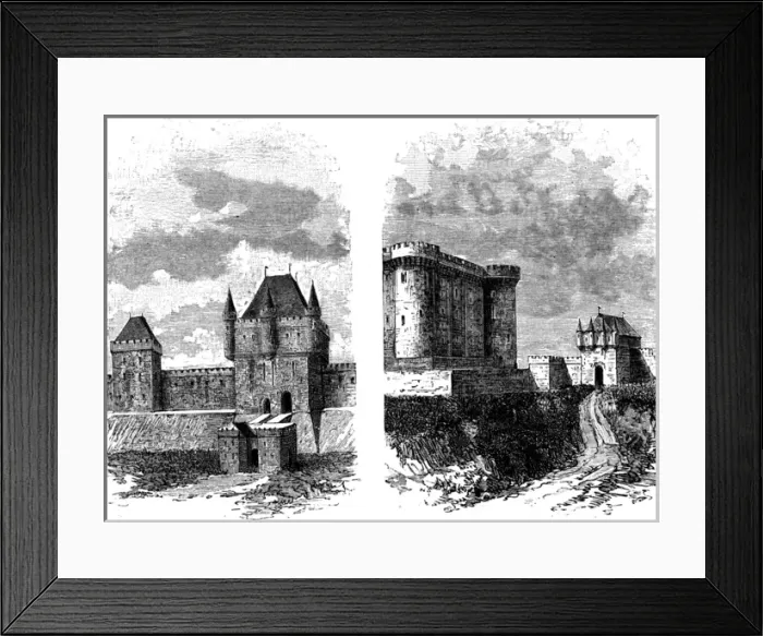 Framed Print : Paris, France - Portes Saint Antoine and Saint Honore Framed Print : Paris, France - Portes Saint Antoine and Saint Honore