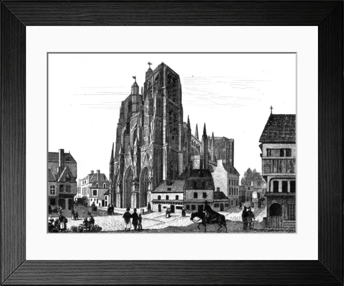 Framed Print : Abbeville, France - Church Saint Vulfran Framed Print : Abbeville, France - Church Saint Vulfran