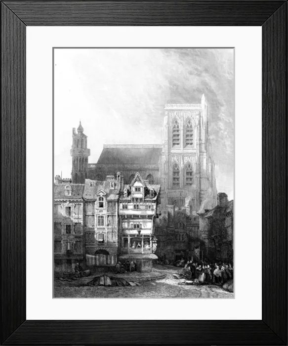 Framed Print : Abbeville, France - Church of Saint Vulfran Framed Print : Abbeville, France - Church of Saint Vulfran