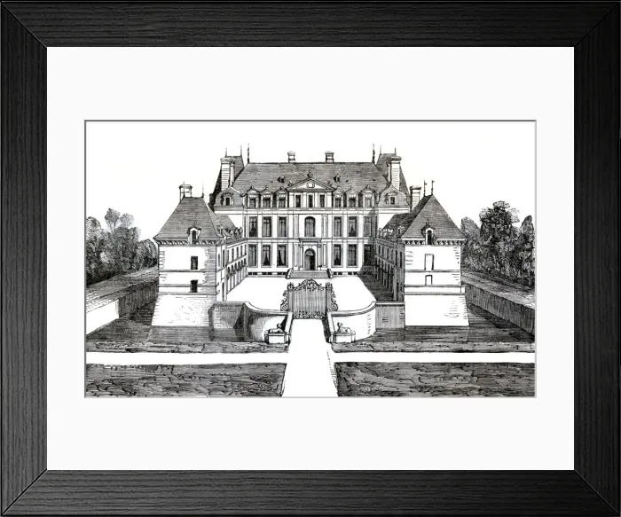 Framed Print : Acqueville, France - Chateau de La Motte Framed Print : Acqueville, France - Chateau de La Motte