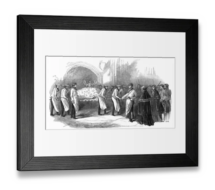 Framed Print : Bringing in a baron of beef at the Lord Mayors Show, 1847 Framed Print : Bringing in a baron of beef at the Lord Mayors Show, 1847