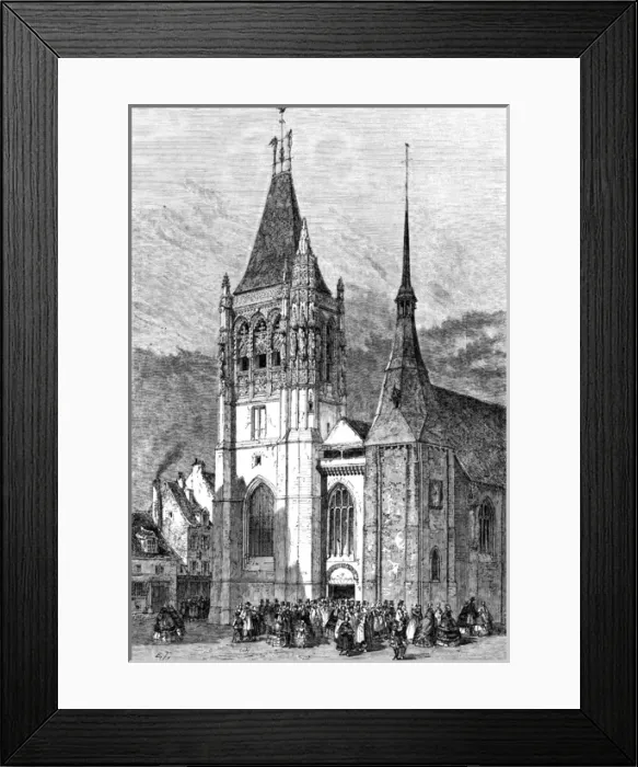 Framed Print : L Aigle, France - Church of Saint-Martin Framed Print : L Aigle, France - Church of Saint-Martin