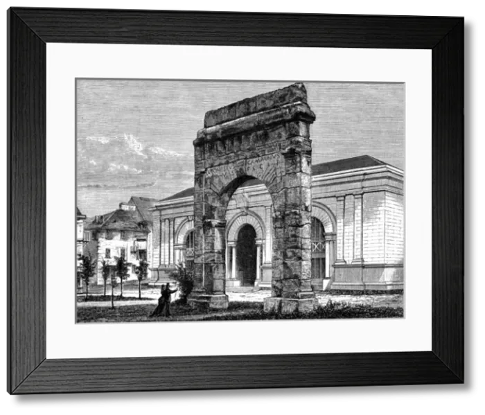 Framed Print : Aix-les-Bains, France - The Roman Arc and City Thermal Baths Framed Print : Aix-les-Bains, France - The Roman Arc and City Thermal Baths