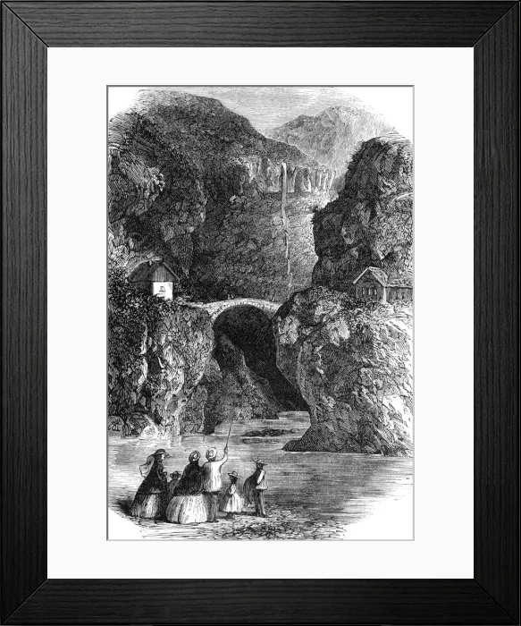 Framed Print : Aix-les-Bains, France - Pont Saint-Matrin Framed Print : Aix-les-Bains, France - Pont Saint-Matrin