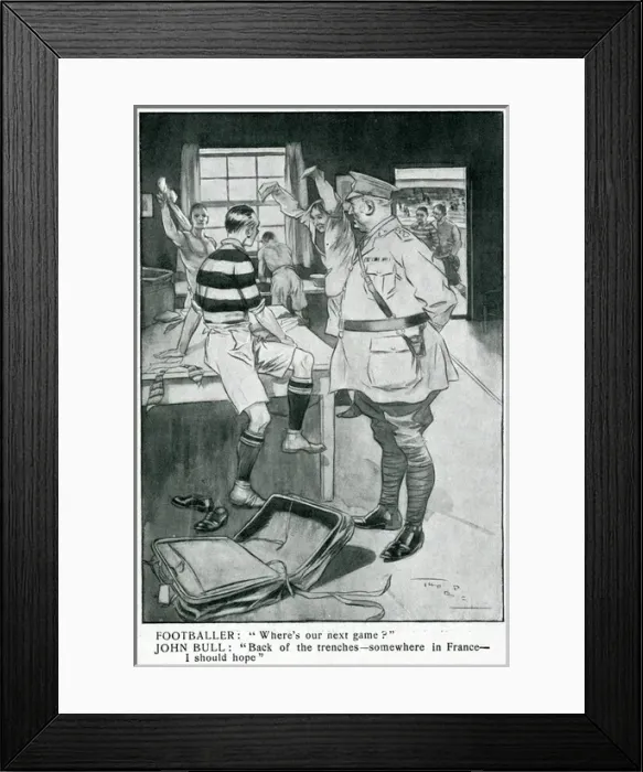 Framed Print : WW1 Football Framed Print : WW1 Football