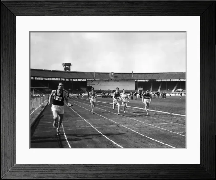Framed Print : Firefighters in aA 4x110 yards relay race Framed Print : Firefighters in aA 4x110 yards relay race