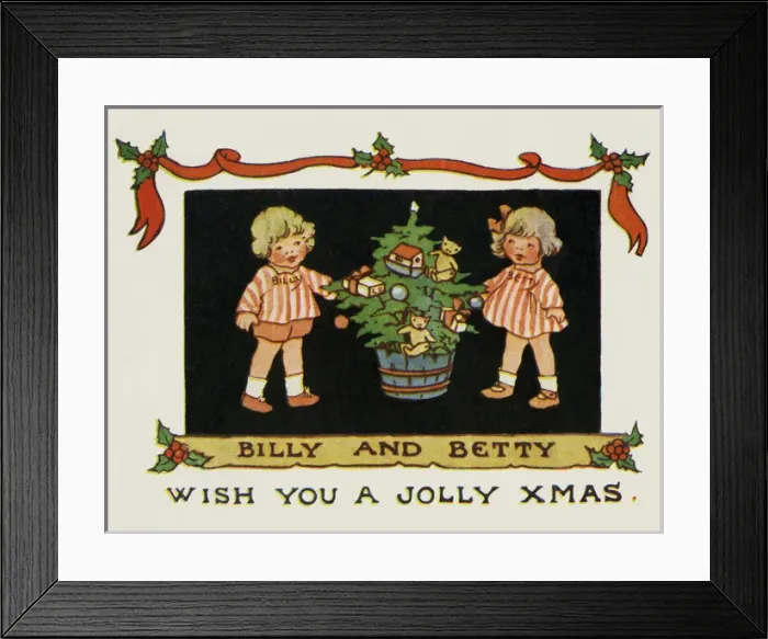 Framed Print : Children at the Christmas tree Framed Print : Children at the Christmas tree