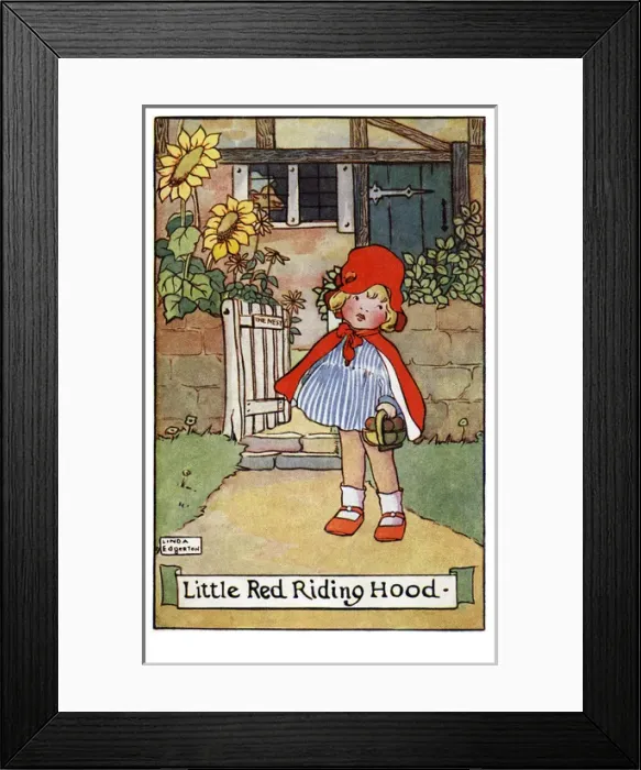 Framed Print : Little Red Riding Hood Framed Print : Little Red Riding Hood