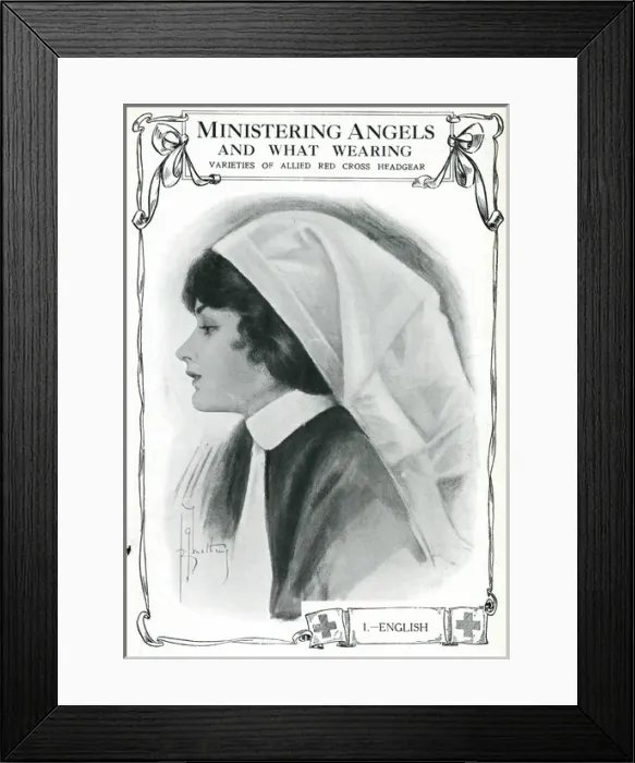 Framed Print : Costumes of the Red Cross: an English nurse, 1915 Framed Print : Costumes of the Red Cross: an English nurse, 1915
