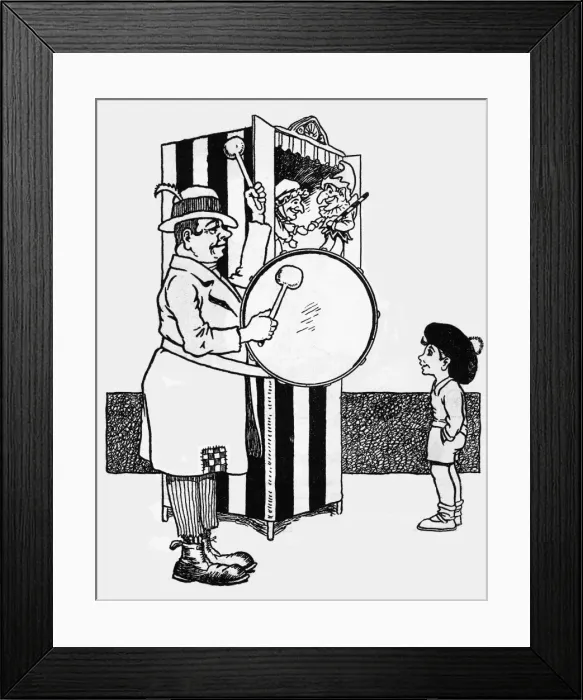 Framed Print : JR James Williams. Punch & Judy Framed Print : JR James Williams. Punch & Judy