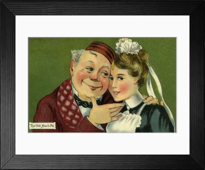 Framed Print : The Old Mans Pet Framed Print : The Old Mans Pet