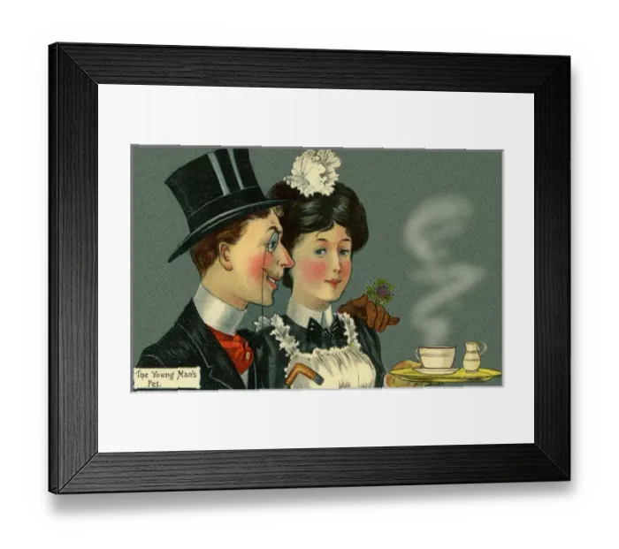 Framed Print : The Young Mans Pet Framed Print : The Young Mans Pet