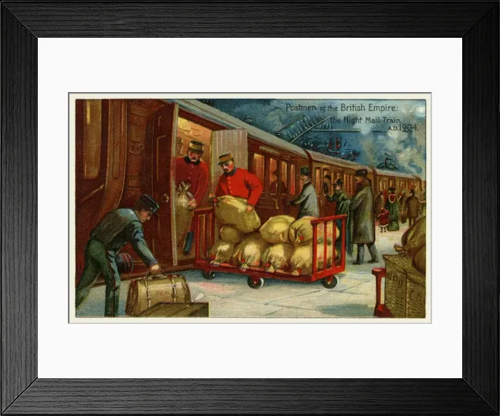 Framed Print : The night mail train