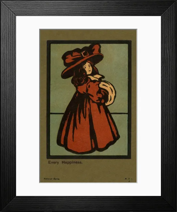 Framed Print : A fashionable young girl Framed Print : A fashionable young girl