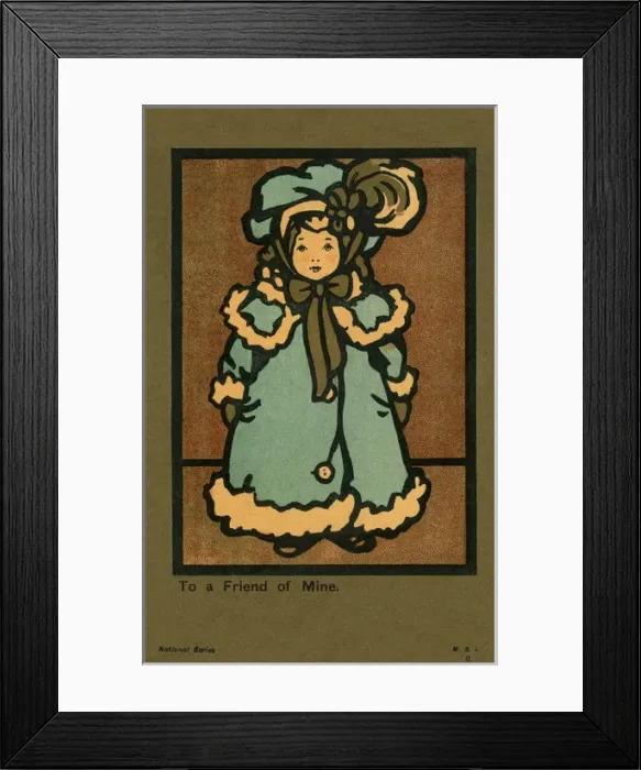 Framed Print : A fashionable young girl Framed Print : A fashionable young girl