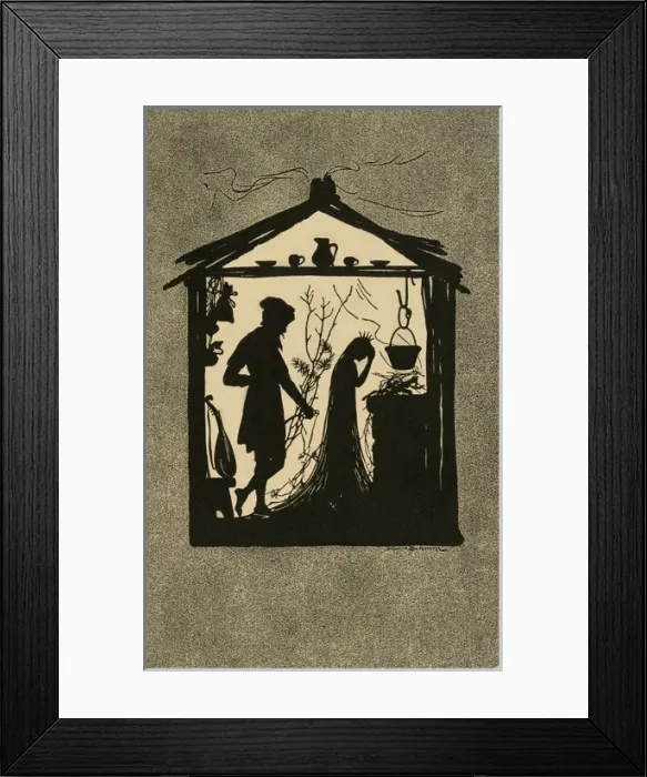Framed Print : Silhouette. King Thrushbeard Framed Print : Silhouette. King Thrushbeard