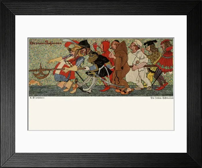 Framed Print : The Seven Swabians Framed Print : The Seven Swabians