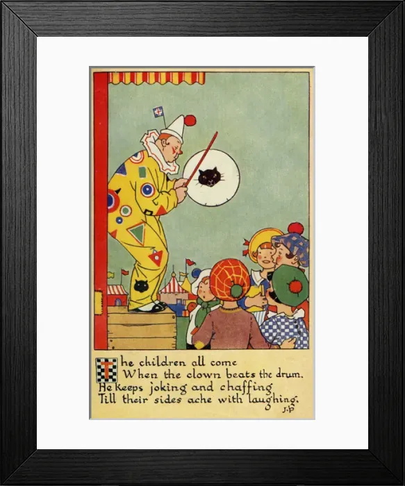 Framed Print : A Day at the Fair. The clown Framed Print : A Day at the Fair. The clown