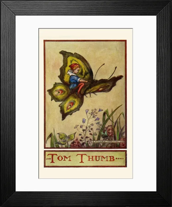 Framed Print : Tom Thumb. Traditional fairy tale. Date: circa 1916 Framed Print : Tom Thumb. Traditional fairy tale. Date: circa 1916