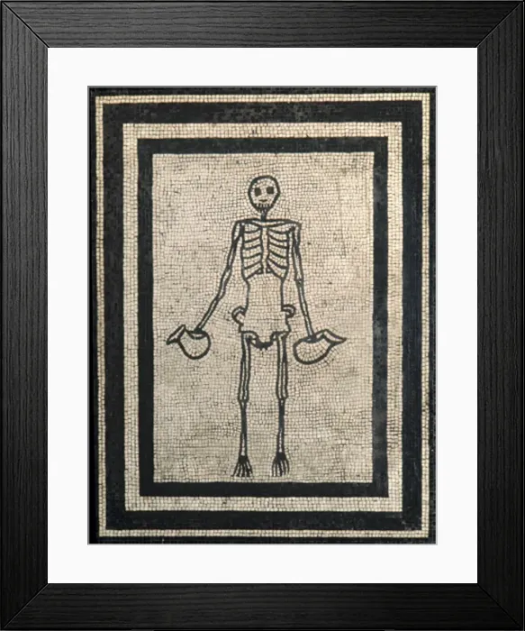 Framed Print : Skeleton Mosaic Framed Print : Skeleton Mosaic