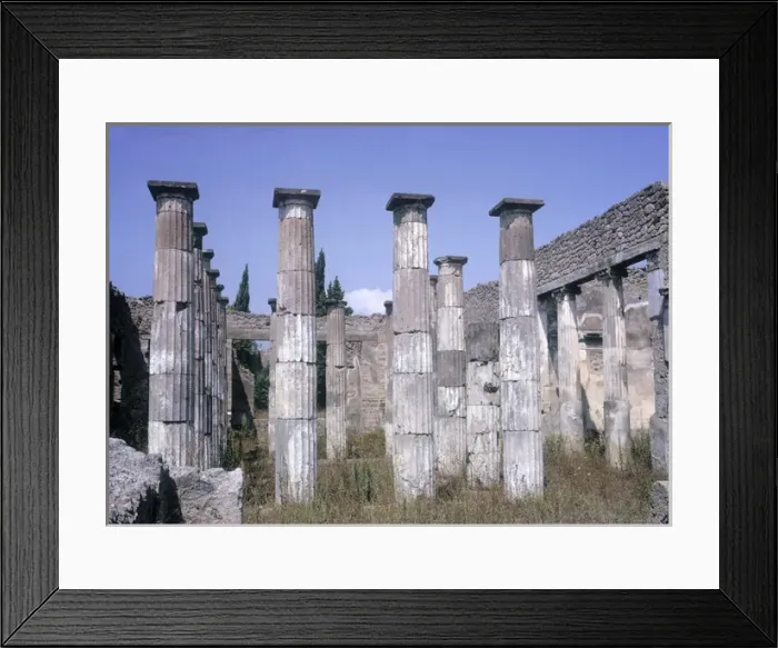 Framed Print : Courtyard Colonnades, Pompeii Framed Print : Courtyard Colonnades, Pompeii