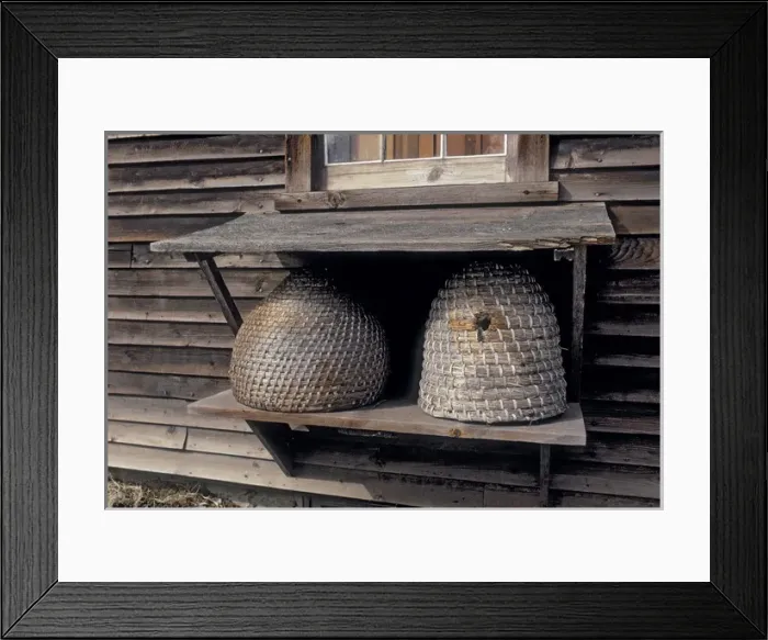 Framed Print : Straw Bee Hives, 1733 Framed Print : Straw Bee Hives, 1733