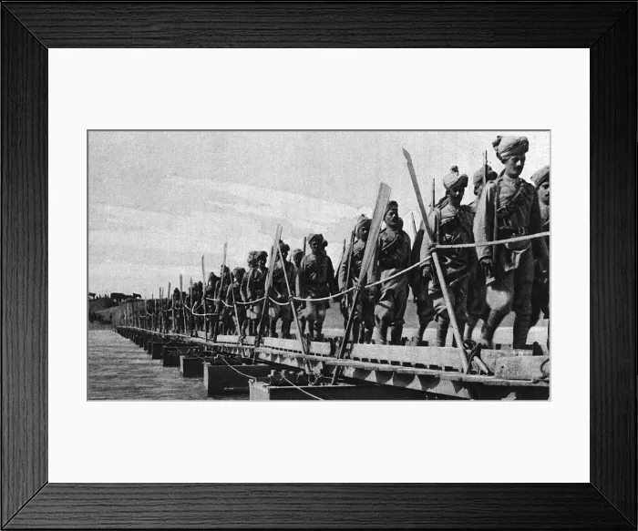 Framed Print : Indian troops in Mesopotamia during World War I Framed Print : Indian troops in Mesopotamia during World War I