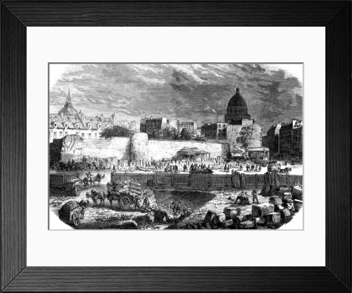 Framed Print : Paris, France - Old Walls Unearthed Framed Print : Paris, France - Old Walls Unearthed