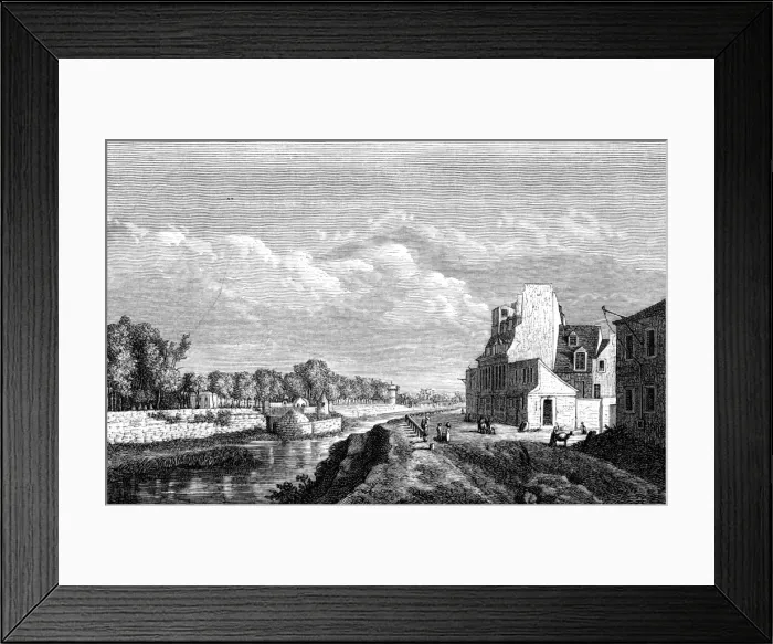 Framed Print : Paris, France - L Arsenal et son magasin a poudre Framed Print : Paris, France - L Arsenal et son magasin a poudre