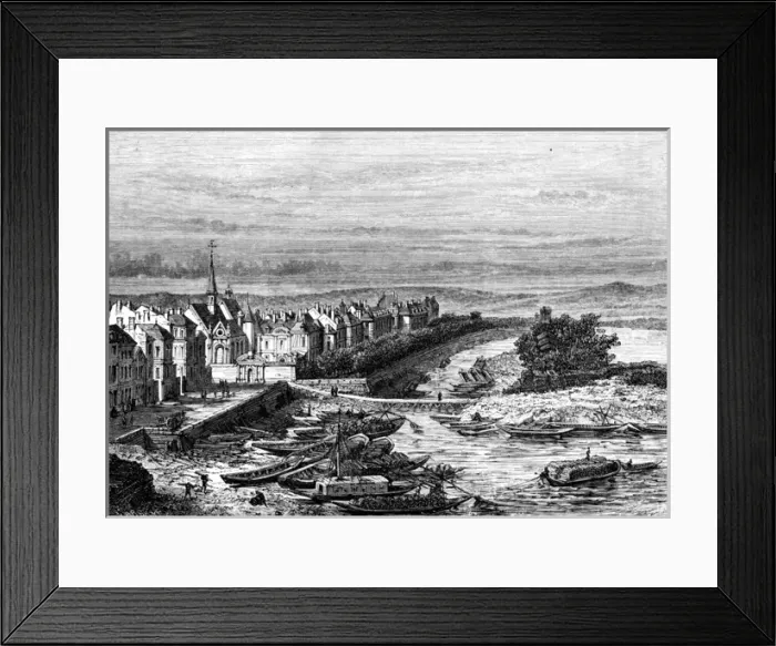 Framed Print : Paris, France - Arsenal and its shipyard Framed Print : Paris, France - Arsenal and its shipyard