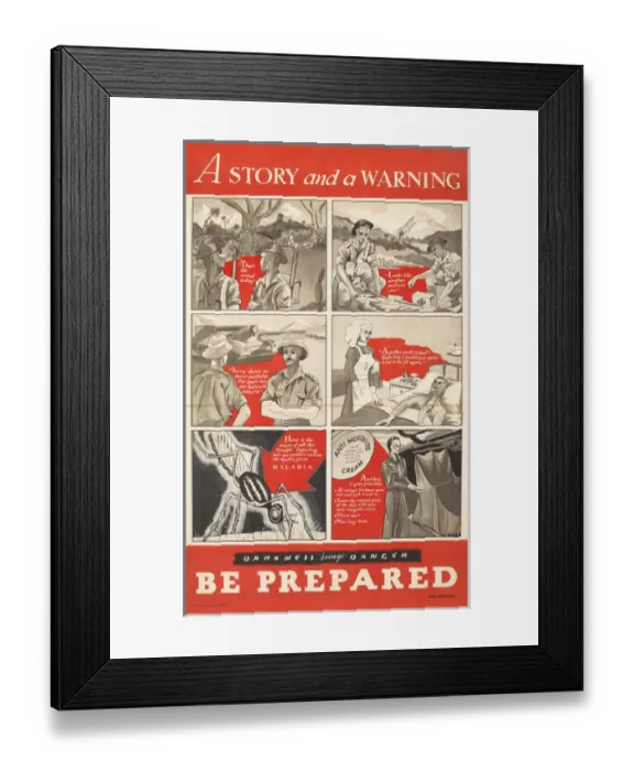 Framed Print : WW2 Poster -- Be Prepared Framed Print : WW2 Poster -- Be Prepared