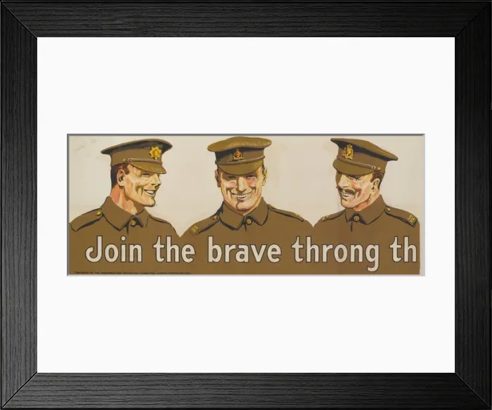 Framed Print : WW1 Recruitment Poster (1 of 2) Framed Print : WW1 Recruitment Poster (1 of 2)
