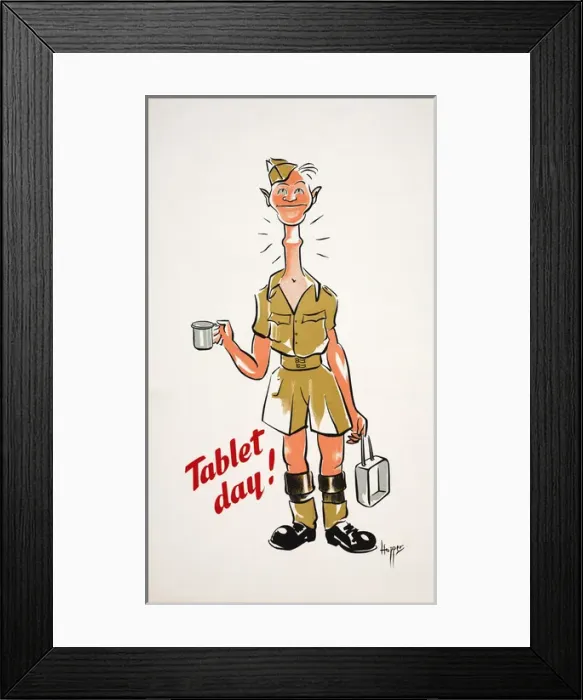 Framed Print : WW2 Poster -- Tablet day Framed Print : WW2 Poster -- Tablet day