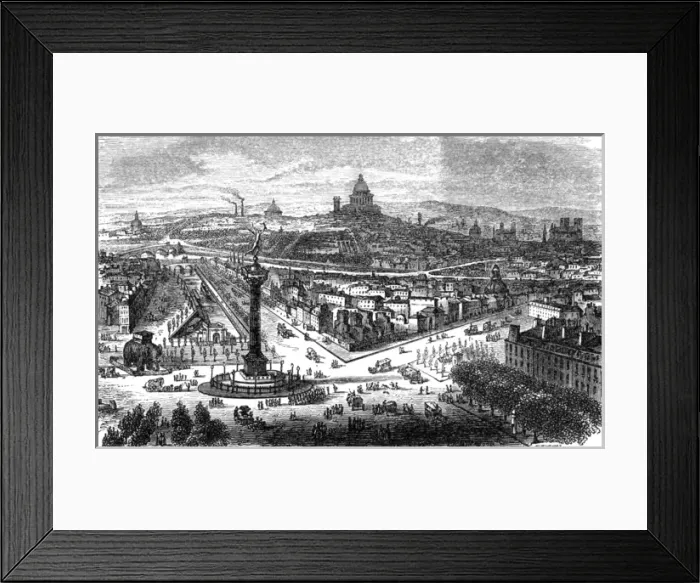Framed Print : Paris, France - Place de la Bastille, Colonne de Juillet Framed Print : Paris, France - Place de la Bastille, Colonne de Juillet