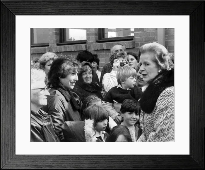 Framed Print : Prime Minister Margaret Thatcher - Marazion Community Centre Framed Print : Prime Minister Margaret Thatcher - Marazion Community Centre