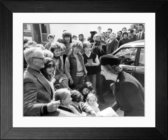 Framed Print : Prime Minister Margaret Thatcher, Marazion, Cornwall Framed Print : Prime Minister Margaret Thatcher, Marazion, Cornwall