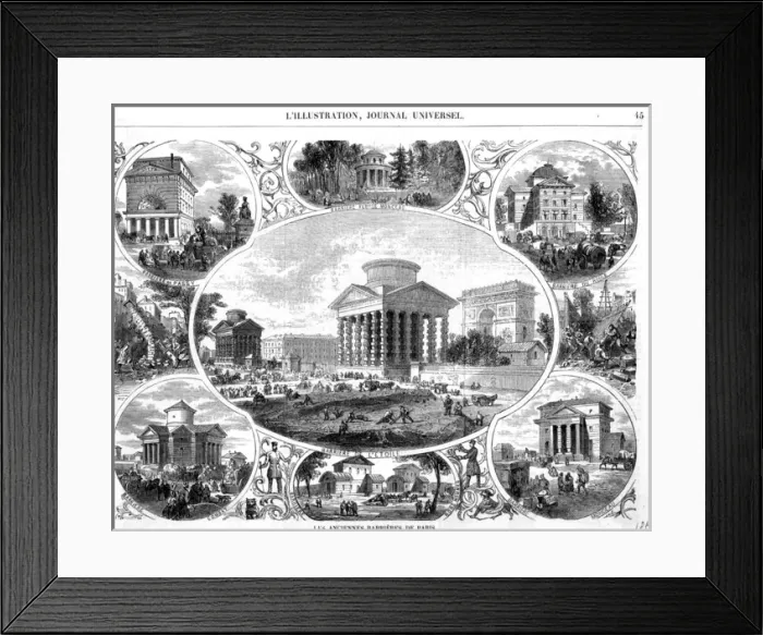 Framed Print : Paris, France - Barriers Framed Print : Paris, France - Barriers