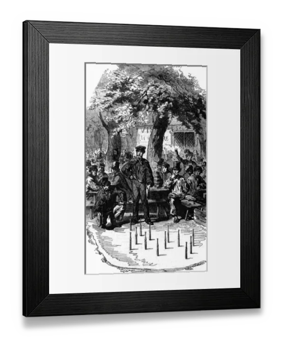 Framed Print : Paris, France - Barriers, Skittles beyond the City Wall Framed Print : Paris, France - Barriers, Skittles beyond the City Wall