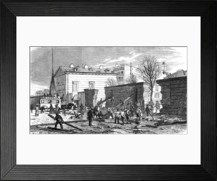 Framed Print : Paris, France - Barriers Destroyed Framed Print : Paris, France - Barriers Destroyed