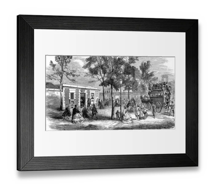 Framed Print : Paris, France - Barriers and grants Framed Print : Paris, France - Barriers and grants