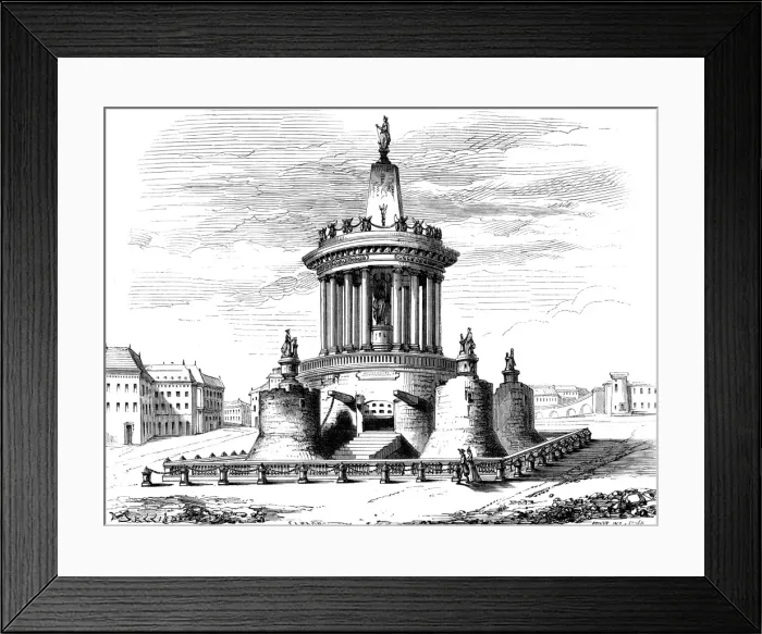Framed Print : Paris, France - Bastille, Prieurs proposed monument Framed Print : Paris, France - Bastille, Prieurs proposed monument