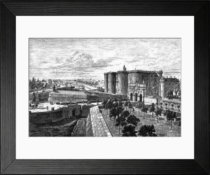 Framed Print : Paris, France - La Bastille from Faubourg-Saint-Antoine Framed Print : Paris, France - La Bastille from Faubourg-Saint-Antoine